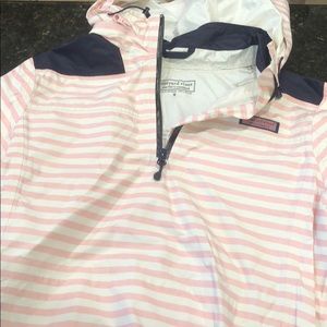 Vineyard Vines Pink & White Windbreaker!